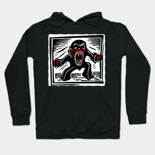 Screaming monkey in a suit Hoodie